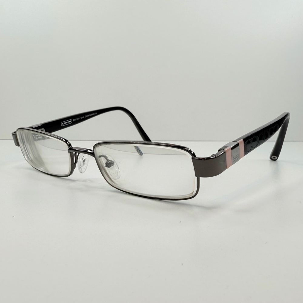 COACH BRITANY (214) DARK GUNMETAL 50•16•135 COACH GLASSES COACH EYEGLASSES FRAME